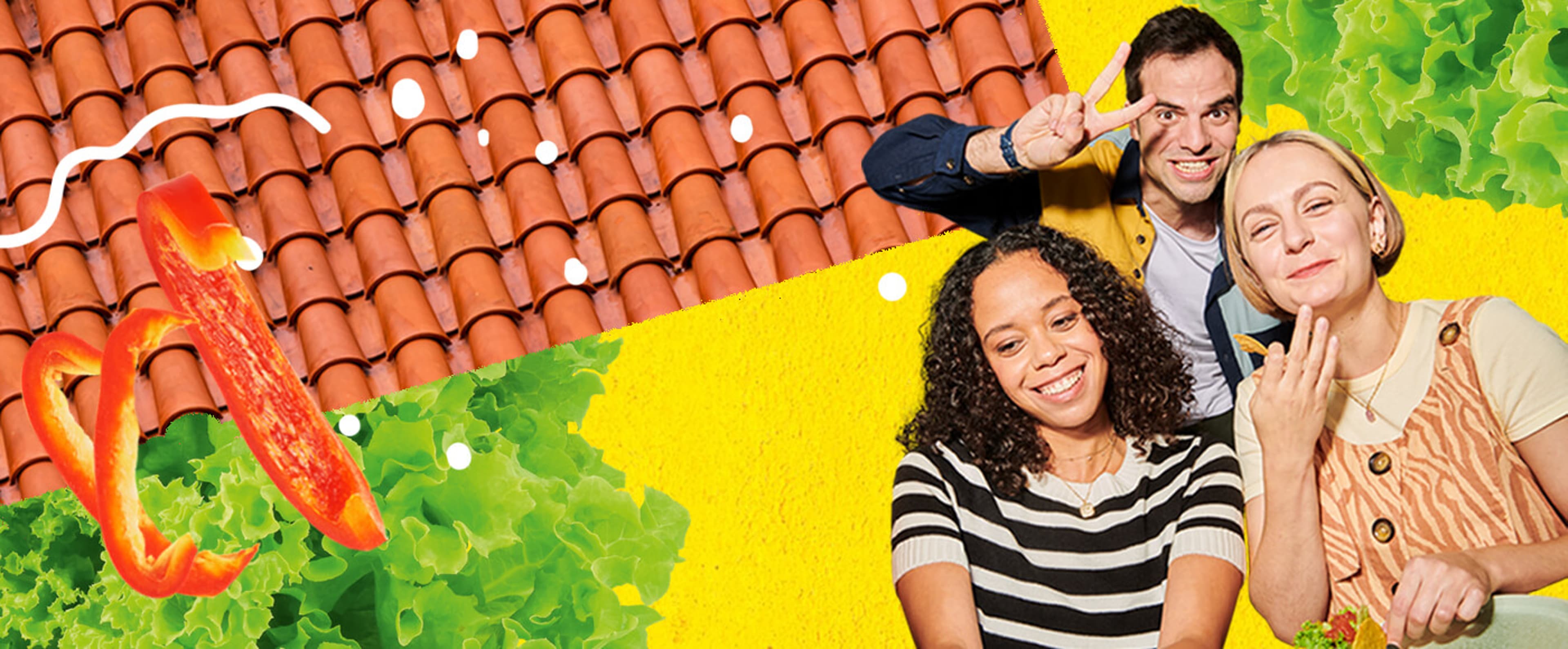 Old El Paso banner image with people and fajitas